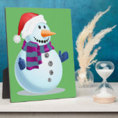 Jolly Snowman Fotoplatte (Seite)
