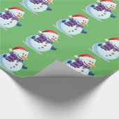 Jolly Snowman Geschenkpapier (Ecke)
