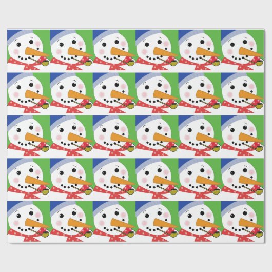 Jolly Snowman Geschenkpapier (Flach)