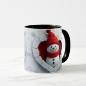 Jolly Snowman Heart Tasse (VorderseiteRechts)