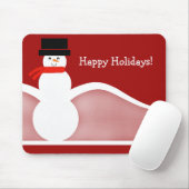 Jolly Snowman Holiday Mousepad (Mit Mouse)
