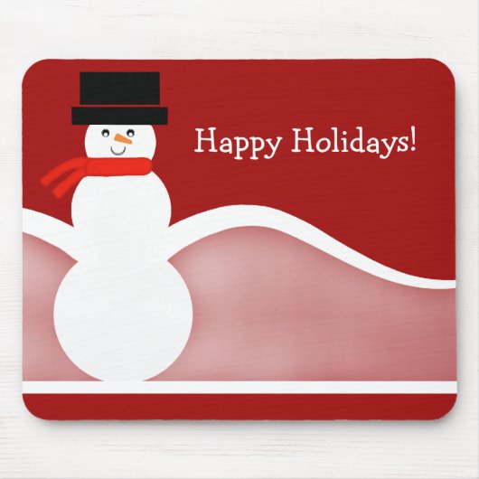 Jolly Snowman Holiday Mousepad (Vorne)