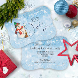 Jolly Snowman Holiday Party ID841 Einladung