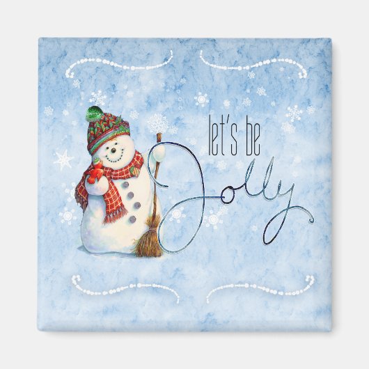 Jolly Snowman ID841 Magnet (Vorne)