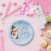 Jolly Snowman ID841 Pappteller (Party)