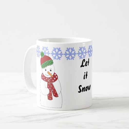 Jolly Snowman Kaffeetasse (Vorderseite Links)