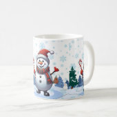Jolly Snowman Kaffeetasse (VorderseiteRechts)