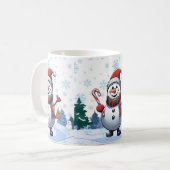 Jolly Snowman Kaffeetasse (Vorderseite Links)