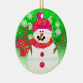 Jolly Snowman Keepake Ornament (Rechts)