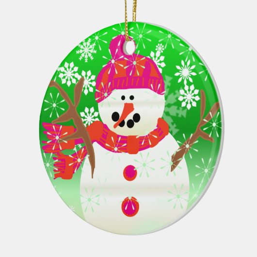 Jolly Snowman Keepake Ornament (Links)