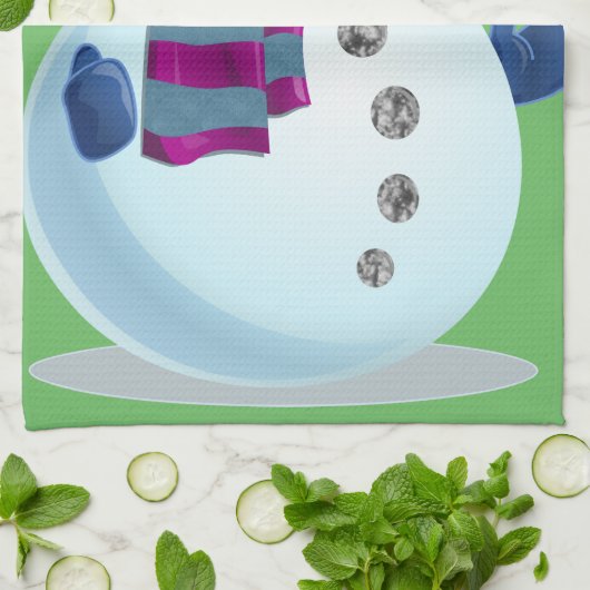 Jolly Snowman Küchentuch (Gefaltet)