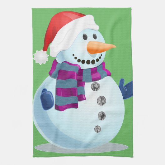Jolly Snowman Küchentuch (Vertikal)