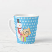 Jolly Snowman mit einem Weihnachtsgeschenk Milchtasse (Linke Ecke)