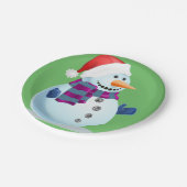 Jolly Snowman Pappteller (Schrägansicht)