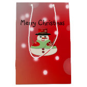 Jolly Snowman Snowy Dreams Mittlere Geschenktüte (Vorderseite)