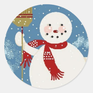 Jolly Snowman Sticker
