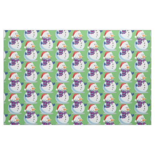 Jolly Snowman Stoff (Fat Quarter (45,7 x 55,9 cm))