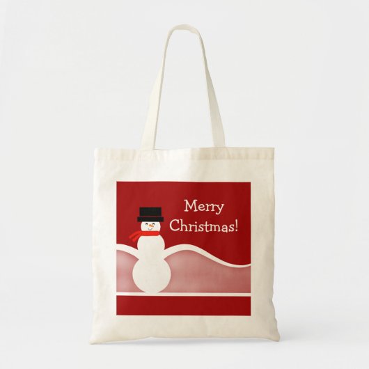 Jolly Snowman Tote Bag Tragetasche (Vorne)