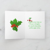 Jolly Snowman Weihnachtskarte Feiertagskarte (Innenseite)