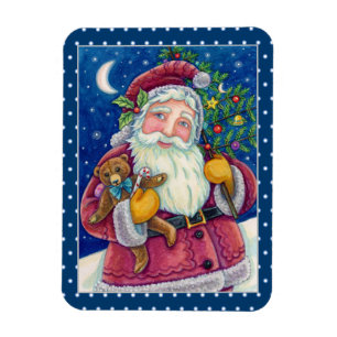 JOLLY ST NICK & TEDDYBAR, ALTE, SCHNELLE KRISTMAS MAGNET