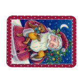 JOLLY ST NICK & TEDDYBAR, ALTE, SCHNELLE KRISTMAS MAGNET (Horizontal)