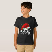 Jolly Subtle Minimal Christmas Funny Holiday Party T-Shirt (Vorne ganz)