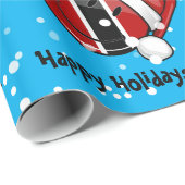 Jolly Trinidad Flag Weihnachtsstil Geschenkpapier (Rolleneckpunkt)