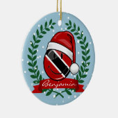 Jolly Trinidad Flag Weihnachtsstil Keramikornament (Rechts)