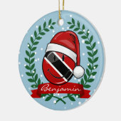Jolly Trinidad Flag Weihnachtsstil Keramikornament (Links)