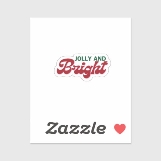 Jolly und Bright Holiday Sticker (Blatt)