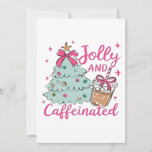 Jolly und Caffeinated Einladung (Vorderseite)