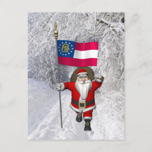 Jolly Vater Weihnachten mit dem Ende Georgiens