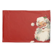 Jolly Vintag Santa Kissenbezug (Rückseite-Links)