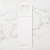 Jolly Weihnachten Gefallen mit Weihnachtsmann Wint Flaschenanhänger (Rückseite)