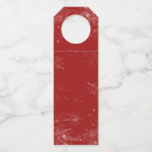 Jolly Weihnachten Gefallen mit Weihnachtsmann Wint Flaschenanhänger (Rückseite)