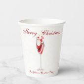 Jolly Weihnachten Gefallen mit Weihnachtsmann Wint Pappbecher (Vorderseite)