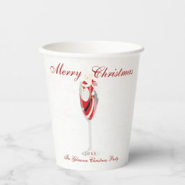 Jolly Weihnachten Gefallen mit Weihnachtsmann Wint Pappbecher