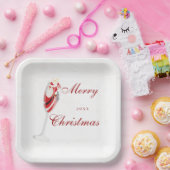 Jolly Weihnachten Gefallen mit Weihnachtsmann Wint Pappteller (Party)