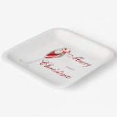 Jolly Weihnachten Gefallen mit Weihnachtsmann Wint Pappteller (Gewinkelt)