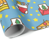 Jolly Weihnachten Geschenkpapier (Rolleneckpunkt)
