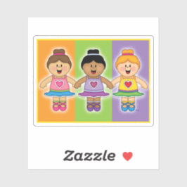 JollyKins Ballerina Trio Aufkleber