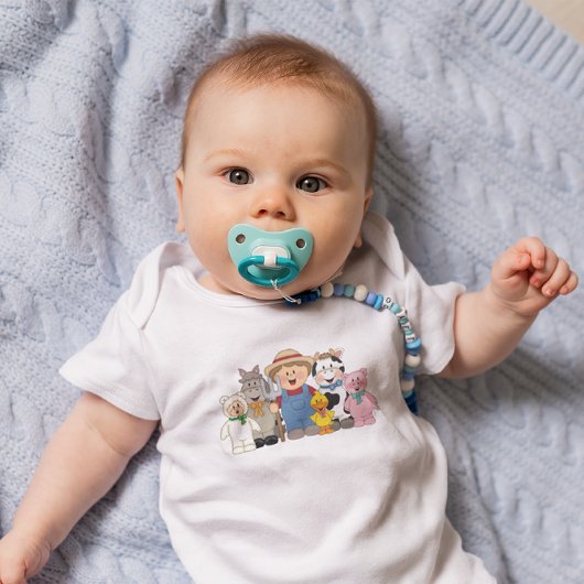 JollyKins Barnyard Buddies Boy Baby Strampler