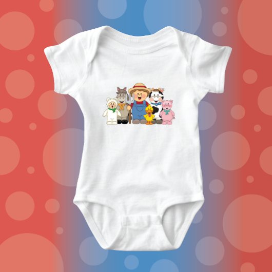 JollyKins Barnyard Buddies Boy Baby Strampler