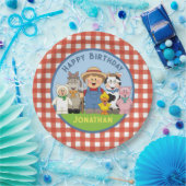 JollyKins Barnyard Buddies Boy Pappteller (Party)