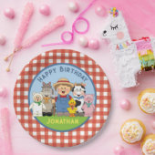 JollyKins Barnyard Buddies Boy Pappteller (Party)