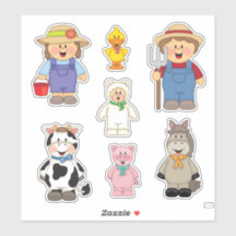 JollyKins Barnyard Buddies (Set von 7 Jahren)