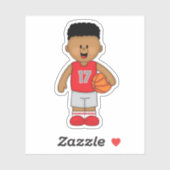 JollyKins Basketballjunge Aufkleber (Blatt)