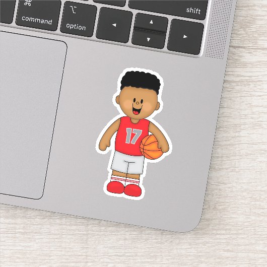 JollyKins Basketballjunge Aufkleber (Detail)