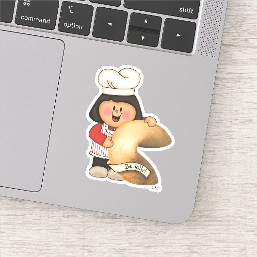 JollyKins Be Jolly Fortune Cookie Aufkleber (Detail)