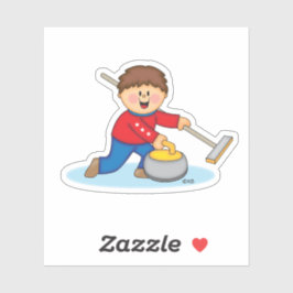 JollyKins Curling  Aufkleber